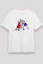 Wrestling Printed Unisex White T-Shirt - Tshirt