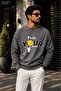 Men's Push Your Limits Basketball Printed Cycling Round Neck Casual Sweatshirt