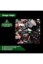 مجموعة ملصقات Monster Energy العاكسة (قطعتان) - أحمر وأخضر - ملصقات دراجات نارية عالية الوضوح ومقاومة للماء - 3