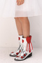 Silver Hearted Tasseled Girls' Cowboy Boots - 3