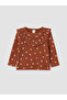 Brown Floral Girls' Tights Set - 2