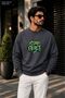 Men's Stay Fierce Graffiti Printed Cycling Round Neck Casual Sweatshirt