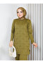 Cold Yarn Self-Star Patterned Tunic