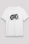 Fencing Printed Unisex White T-Shirt - Tshirt