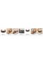 Black Copper Wheel Wide Form Thick Copper Bracelet, Hand-Embroidered Adjustable Model - 2