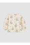 Lcw Baby Ecru Printed Baby Girl Set - 3