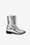 Gold Star Embroidered Girls' Silver Cowboy Boots - 5