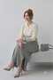Women's Polo Collar Striped Tricot Tunic Dress - 7