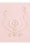 Girls White Clover Charm Necklace, Bracelet, Ring and Earrings Set - 2