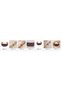 Orange navy blue china thick copper bracelet, wide form - 2