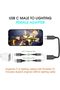 محول USB-C ذكر إلى Lightning أنثى، يدعم الشحن السريع بقدرة 60 واط ونقل البيانات - 3