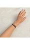 Black Red Geometric Wide Form Thick Copper Bracelet, Hand-Embroidered Adjustable Model - 4