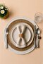 Decorative Single Placemat Flat Model Round American Service Placemat Knitted Placemat Handmade Stylish Table Decoration Dining Table Breakfast Table Tableware Decor Home and Kitchen Accessory