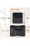 Cutlery Box for Drawers, Adjustable Plastic Organiser Kitchen Depth 38 cm, Cutlery Insert 7- - 3