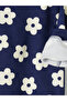 Two Mt Shop Quality Navy Blue 3 Threaded Yarn Floral Standard & Regular Girls' Set - 5