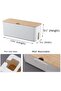 Cable Management Box with 10 Cable Ties, Large Cable Organizer Box for Power Strips, Surge - 4
