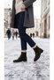 Brown Suede Leather Women's Casual Boots