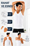 Men's Athlete Ribbed Undershirt 2-Pack 100% Cotton (Seher Authorized Seller) - White Black - 2