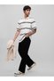 Men Striped Oversized Fit Polo T-Shirt - 3