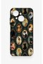 Tecno Spark Go1 Compatible Vintage Cat Portraits Patterned Silicone Case - 2