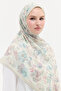 Watercolor Pattern Kraş Shawl - Willow - 3