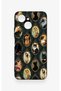 Tecno Spark 40C Compatible Vintage Cat Portraits Patterned Silicone Case - 4