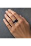 Black copper baklava thick copper ring, adjustable - 4