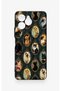 Omix X6 Compatible Vintage Cat Portraits Patterned Silicone Case - 2