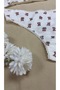 Women's Ecru Teddy Bear Patterned Bra and Panty Set – 2-Piece Underwear Set - 5