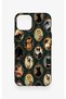 iPhone 13 Compatible Vintage Cat Portraits Patterned Silicone Case - 2