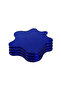 Set of 4 Blue Amorphous Form Plexiglass Coasters (10X10 cm) - 4