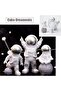 3 Pcs Astronaut Figurines Cake Topper Outer Space Spaceman Action Figure Statue Tabletop Orn - 6