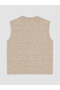 Two Mt Shop Quality Lcw Kids Beige Knitwear Plain Boys' Vest - 4