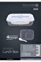 صندوق غداء محكم الإغلاق أبيض اللون - RF4397، بلاستيك - 2