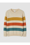 Esvab • Modern & Distinctive Zero Roba Collar Boys' Striped Knit Sweater - 3