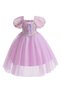 Girls Purple A-Line Knee-Length Princess Dress