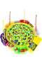 45 PCS Magnetic Fishing Game – Rotating Musical Fishing Toy Set with 4 Poles, 5 Players, - 4
