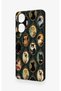 Realme C55 Compatible Vintage Cat Portraits Patterned Silicone Case - 2