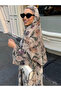 Floral Placement Print Open Abaya - 6