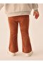 Girl's Corduroy Flared Trousers Brown - 2