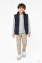 Boy's Stand Collar Inflatable Vest with Zipper and Pockets - 3