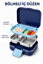 Happi Astronaut Stainless Steel Compartmented Lunch Box 1030 ml Fork and Spoon Included - 5