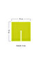 Set of 4 Green Square Plexiglass Coasters (10X10 cm) - 5