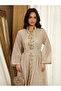 Multi-Color Embroidered Maxi Jalabiya Dress - 2