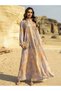 Multi-Colored Maxi Jalabiya with Beaded Embellishments - 4