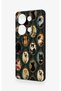 Redmi Note 13 Pro 4g Compatible Vintage Cat Portraits Patterned Silicone Case - 4
