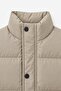 Boy's Stand Collar Double Pocket Puffer Vest - 4