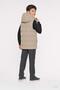 Boy's Hooded Inflatable Vest with Zipper and Pockets - 3