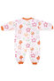 Girl's Orange Floral Animal Patterned Sleeping Bag - 3