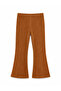 Girl's Corduroy Flared Trousers Brown - 3